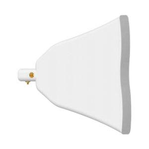 Antena Asimétrica de 90 °, 16 dBi, tipo cuerno de alta eficiencia, 4.9-6.5 GHz, , Conector N-Hembra, con montaje incluido