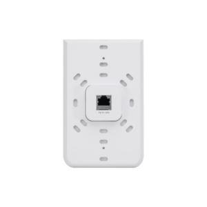 Access Point UniFI doble banda cobertura 180º, MI-MO 2x2 diseño placa de pared con dos puertos adicionales, hasta 100 usuarios Wi-Fi