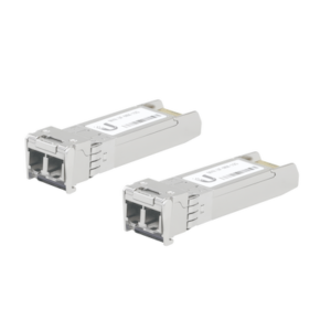 UFiber Módulo SFP+ 10G, transceptor MiniGibic MultiModo 10 Gbps, distancia 300m, conectores LC, paquete de 2 piezas