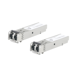 UFiber Módulo SFP, transceptor MiniGibic MultiModo 1.25 Gbps, distancia 550m, conectores LC, paquete de 2 piezas
