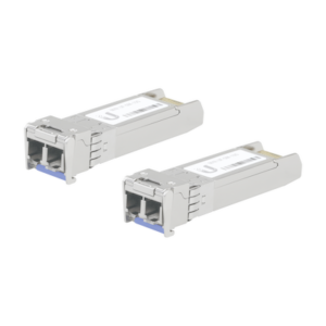 UFiber Módulo SFP+ 10G, transceptor MiniGibic MonoModo 10 Gbps, distancia 10 km, conectores LC, paquete de 2 piezas