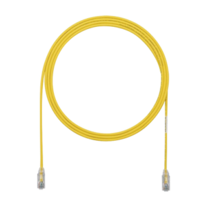 Cable de Parcheo TX6, UTP Cat6, Diámetro Reducido (28AWG), Color Amarillo, 10ft