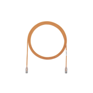 Cable de Parcheo TX6, UTP Cat6, Diámetro Reducido (28AWG), Color Naranja, 3ft