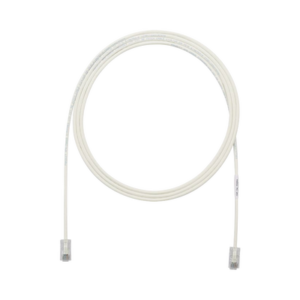 Cable de Parcheo UTP Cat6A, CM/LSZH, Diámetro Reducido (28AWG), Color Blanco Mate, 10ft
