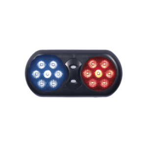 Luz de visera interior con doble LED rojo / azul
