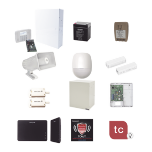 Kit de Sistema de Alarma con Sensores Cableados y Modulo de Automatizacion Z-Wave
