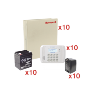 Kit de 10 Paneles de Alarma VISTA48 con Bateria y Transformador