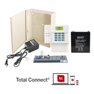 Kit de Panel de Alarma VISTA48LA con Bateria, Transformador y Gabinete pequeño