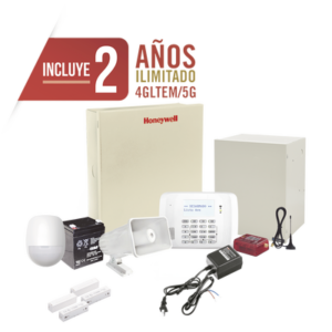 (2 Años 4GLTEM/5G ILIMITADO INCLUIDO)  Kit Vista48LA con comunicador 4GLTEM/5G MN02, Teclado, Gabinete, Batería y Transformador