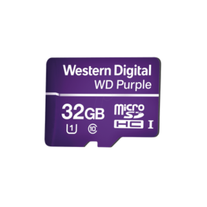Memoria microSD de 32GB PURPLE, Especializada Para Videovigilancia, 3 VECES MAYOR DURACIÓN QUE UNA CONVENCIONAL