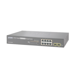 Switch Administrable L2+ de 8 puertos 10/100/1000T PoE+, 2 puertos SFP 100/1000X