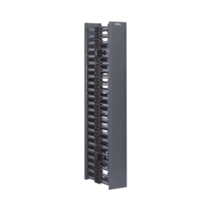 Organizador Vertical Doble NetRunner, de 22.5 UR, 4.9in de Ancho, Color Negro