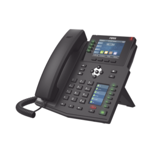Teléfono IP Empresarial con Estándares Europeos, 16 líneas SIP con pantalla LCD a color 3.5", 30 teclas DSS/BLF, puertos Gigabit, IPv6, Opus y conferencia de 3 vías, PoE/DC
