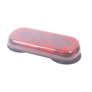 Mini barra de luces con 24 LED, color rojo y montaje de succión e imán