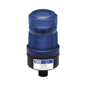 Mini baliza de LED color azul montaje permanente SAE Clase III