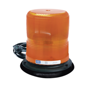 Baliza LED color ámbar con montaje magnético de succión DE 7" de altura