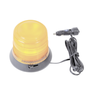 Burbuja Brillante de 6 LEDs, Color Ámbar con Montaje Magnético