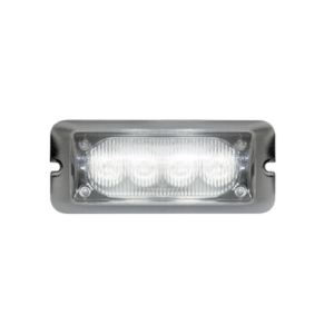 Luz auxiliar brillante con 4 LEDs, color claro, mica transparente