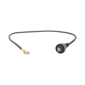Patch Cord Industrial "Ruggedized" a Plug Modular, Cat6, de 3 ft, Color Negro