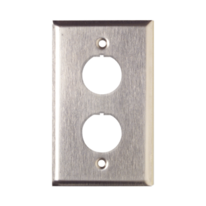 Placa de Pared Reforzada, de Acero Inoxidable, Para Uso Industrial, de 2 Puertos