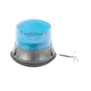 Burbuja LED giratoria color azul, 9 LEDs, montaje permanente