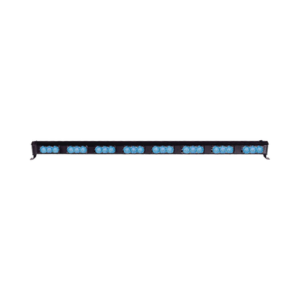 Barra de luces LED directora de tráfico 29.6" color azul