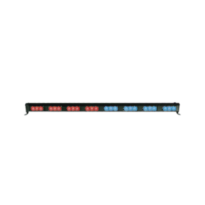 Barra de luces LED directora de tráfico 29.6" color rojo azul