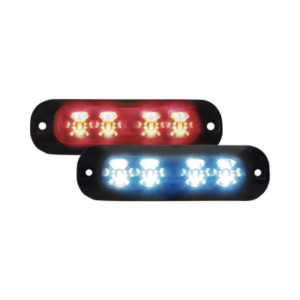 Luz auxiliar con 4 LEDs color rojo-azul