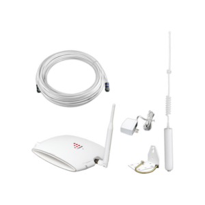 KIT de Amplificador de Señal Celular | Soporta  3G y mejora la calidad de las llamadas | Cubre hasta 235 metros cuadrados | 64 dB de Ganancia Máxima.