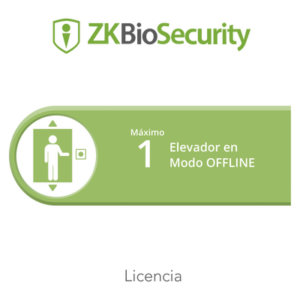 Licencia para ZKBiosecurity para control de 1 cabina de elevador en modo OFFLINE