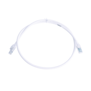 Patch Cord Z-MAX Cat6A S/FTP, CM/LS0H, 3ft, Color Blanco, Versión Bulk (Sin Empaque Individual)