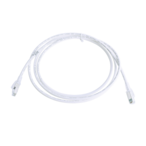 Patch Cord Z-MAX Cat6A S/FTP, CM/LS0H, 7ft, Color Blanco, Versión Bulk (Sin Empaque Individual)