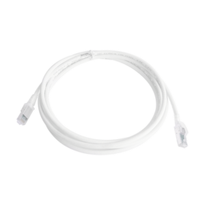 Patch Cord Z-MAX Cat6A S/FTP, CM/LS0H, 10ft, Color Blanco, Versión Bulk (Sin Empaque Individual)