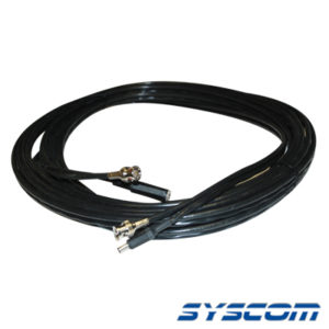 Kit de conexión, 12 m de cable RG59 / V con conectores BNC macho y de alimentación