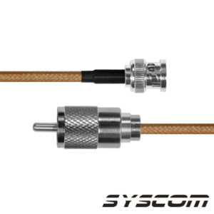 Cable RG142, con conectores BNC Macho / UHF Macho.