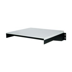 Sólida mesa de aglomerado prensado de 5/8" cubierta con fórmica y base atornillable.