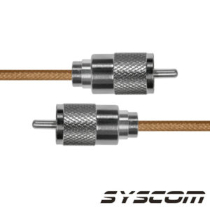 Cable Coaxial RG-142/U de 110 cm, con conectores UHF Macho a UHF Macho (PL-259).
