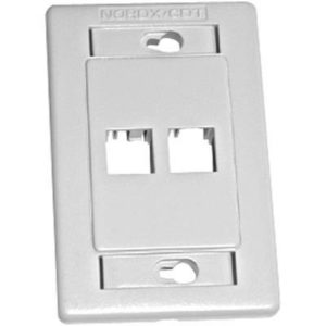 Placa de Pared 2 Puertos Universal  BELDEN AX101433