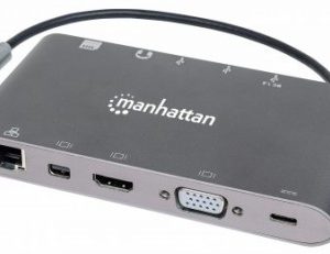 Estación Docking USB-C SuperVelocidad 7 en 1 MANHATTAN SuperVelocidad 7 en 1