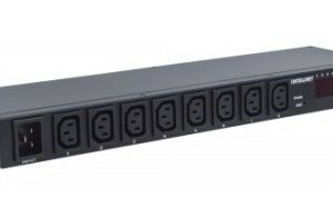 Barra Multicontactos INTELLINET 8 salidas para montaje en rack de 19"