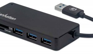 Conector Múltiple de 3 Puertos para USB MANHATTAN 164931