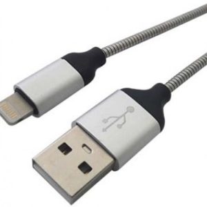 Cable USB BROBOTIX Lightning, Acero, Carga Rápida 161219