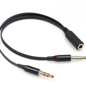 ADAPTADOR STEREO "Y", 3.5 MM HEMBRA A 3.5 MM  BROBOTIX 651404