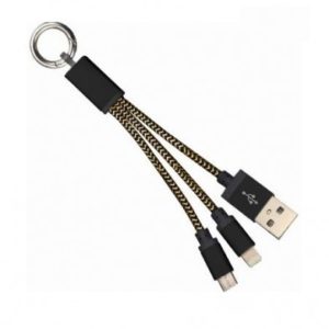 Cable USB 2.0 a Micro B / Lightning BROBOTIX 170317B