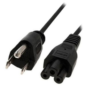 CABLE CORRIENTE BROBOTIX PARA LAPTOP TIPO TRÉBOL 0.9 MTS