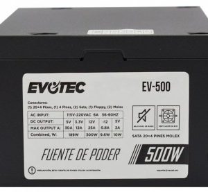 Fuente de Poder EVOTEC EV-500