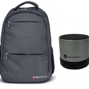 Mochila y bocinas TECHZONE tz18lbp01-gris