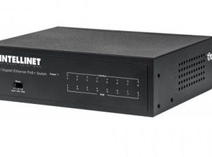 Switch INTELLINET PoE+ Gigabit Ethernet de 8 puertos
