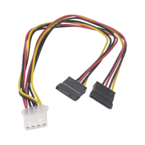 Cable Doble de Corriente SATA / Compatible con DVR's epcom / HIKVISION