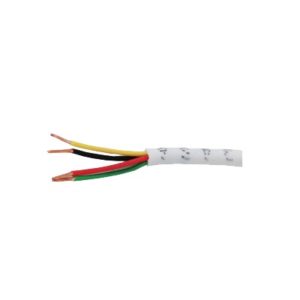 ( Venta x metro ) Alambre 4 x 22 AWG, Blanco, tipo CM/CL2, uso INTERIOR, para aplicaciones de alarma y automatización